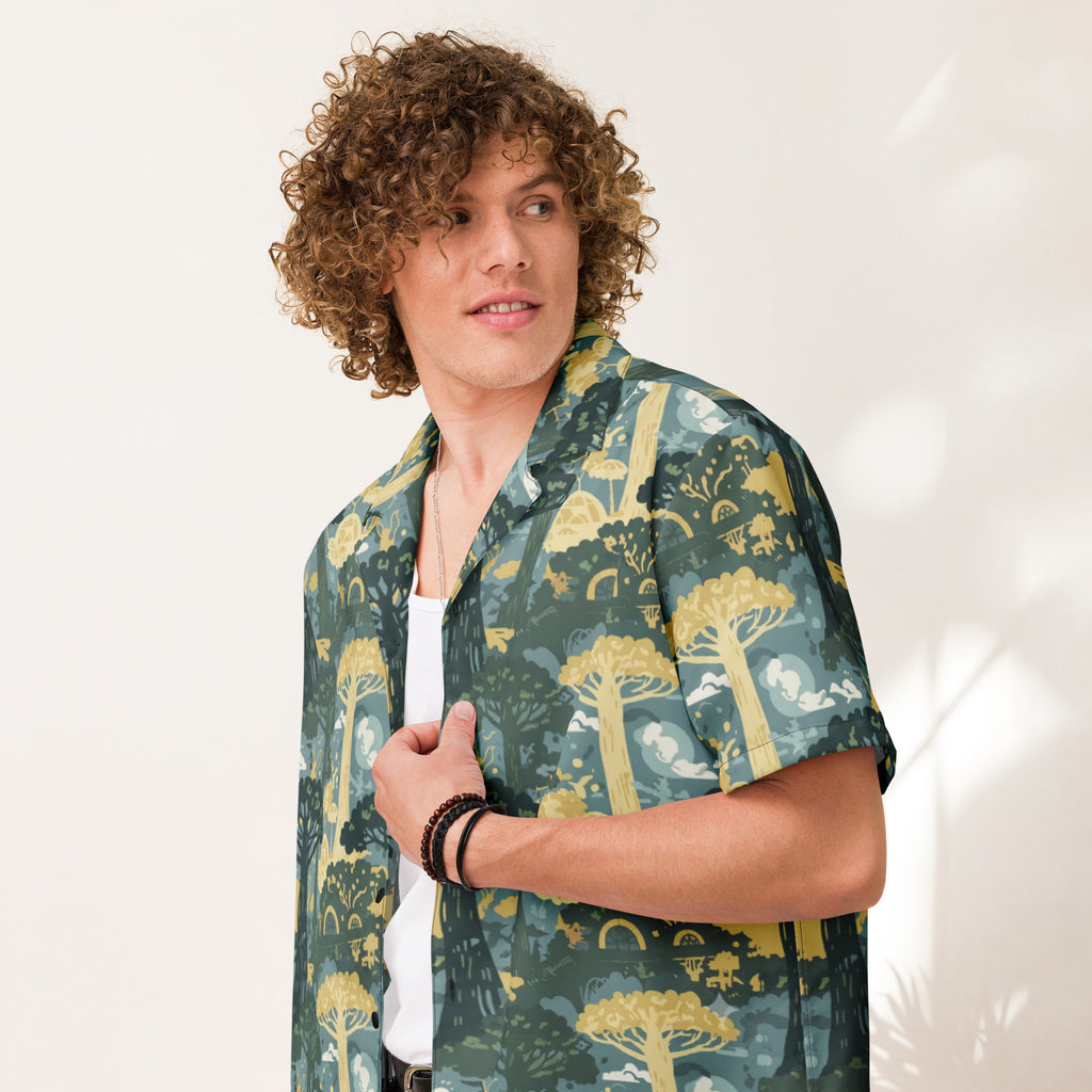Endor Forest Moon Button - Up | Star Wars Ewok Village Shirt - Caster Coast