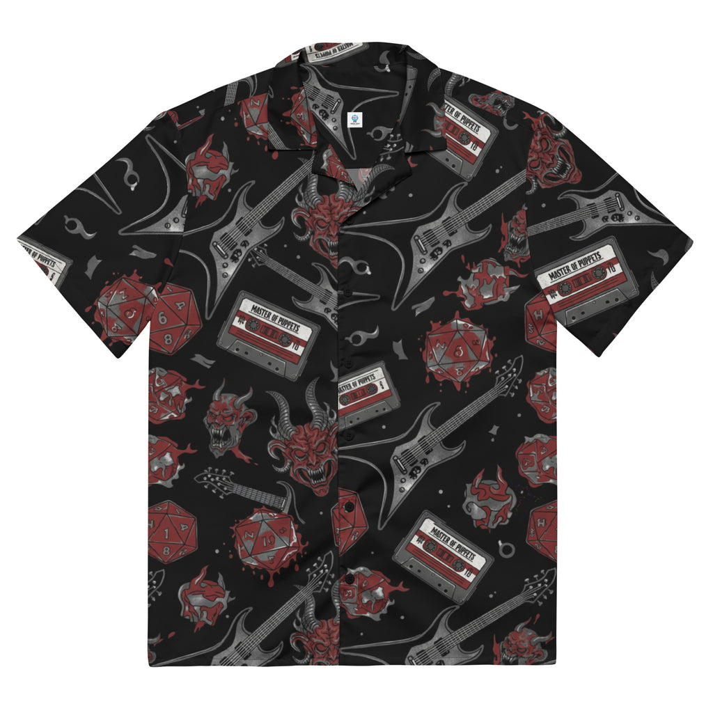 Hellfire Club Button - Up Shirt | Stranger Things Inspired D&D Club Gear - Caster Coast