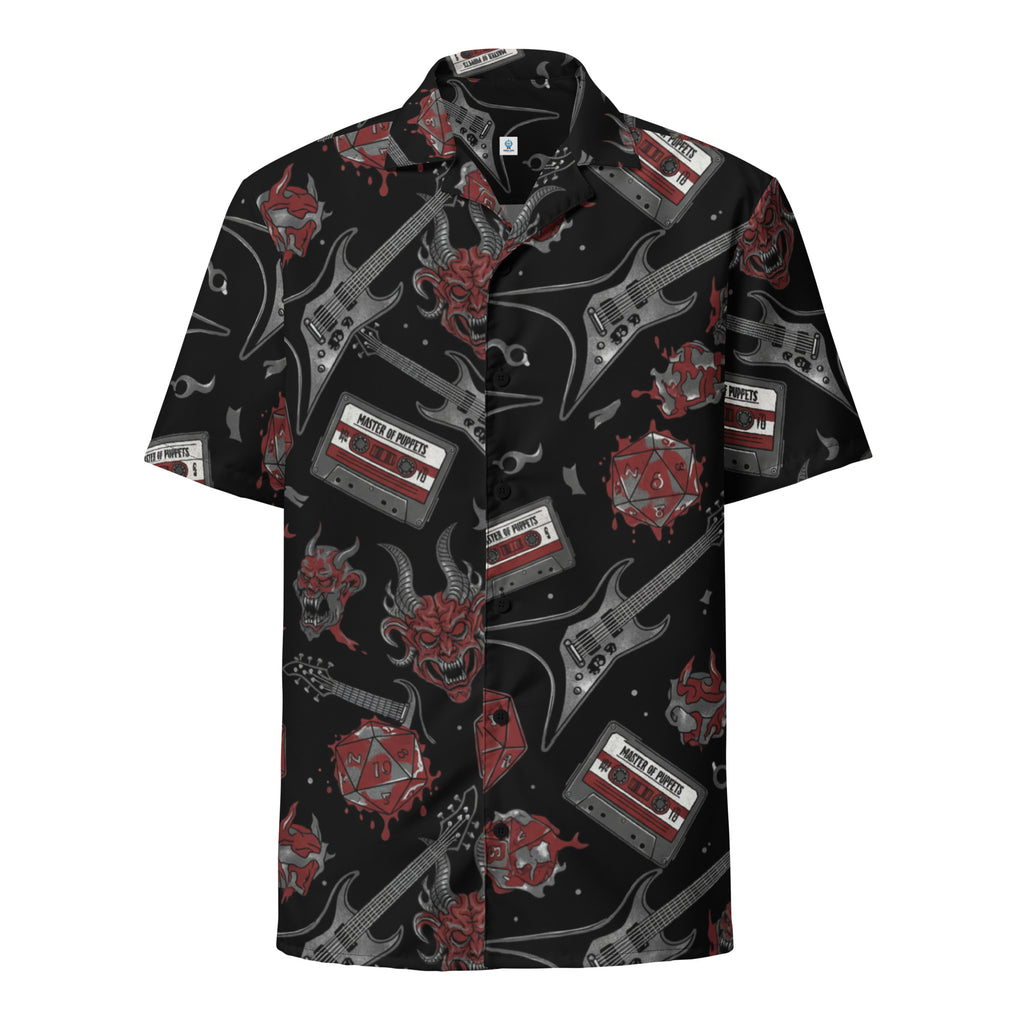 Hellfire Club Button - Up Shirt | Stranger Things Inspired D&D Club Gear - Caster Coast