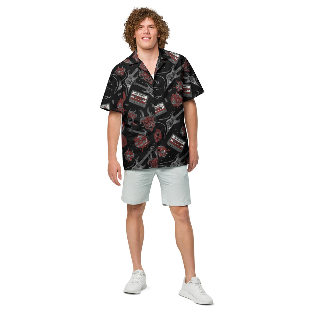Hellfire Club Button - Up Shirt | Stranger Things Inspired D&D Club Gear - Caster Coast