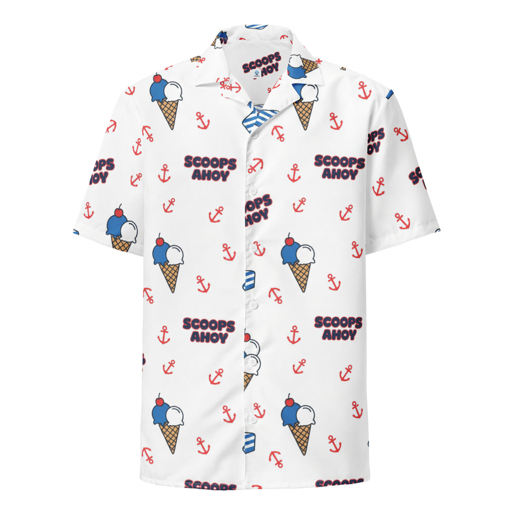 Scoops Ahoy Uniform Button - Up | Stranger Things Inspired Hawkins Shirt - Caster Coast