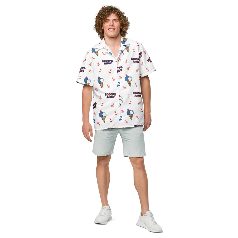 Scoops Ahoy Uniform Button - Up | Stranger Things Inspired Hawkins Shirt - Caster Coast
