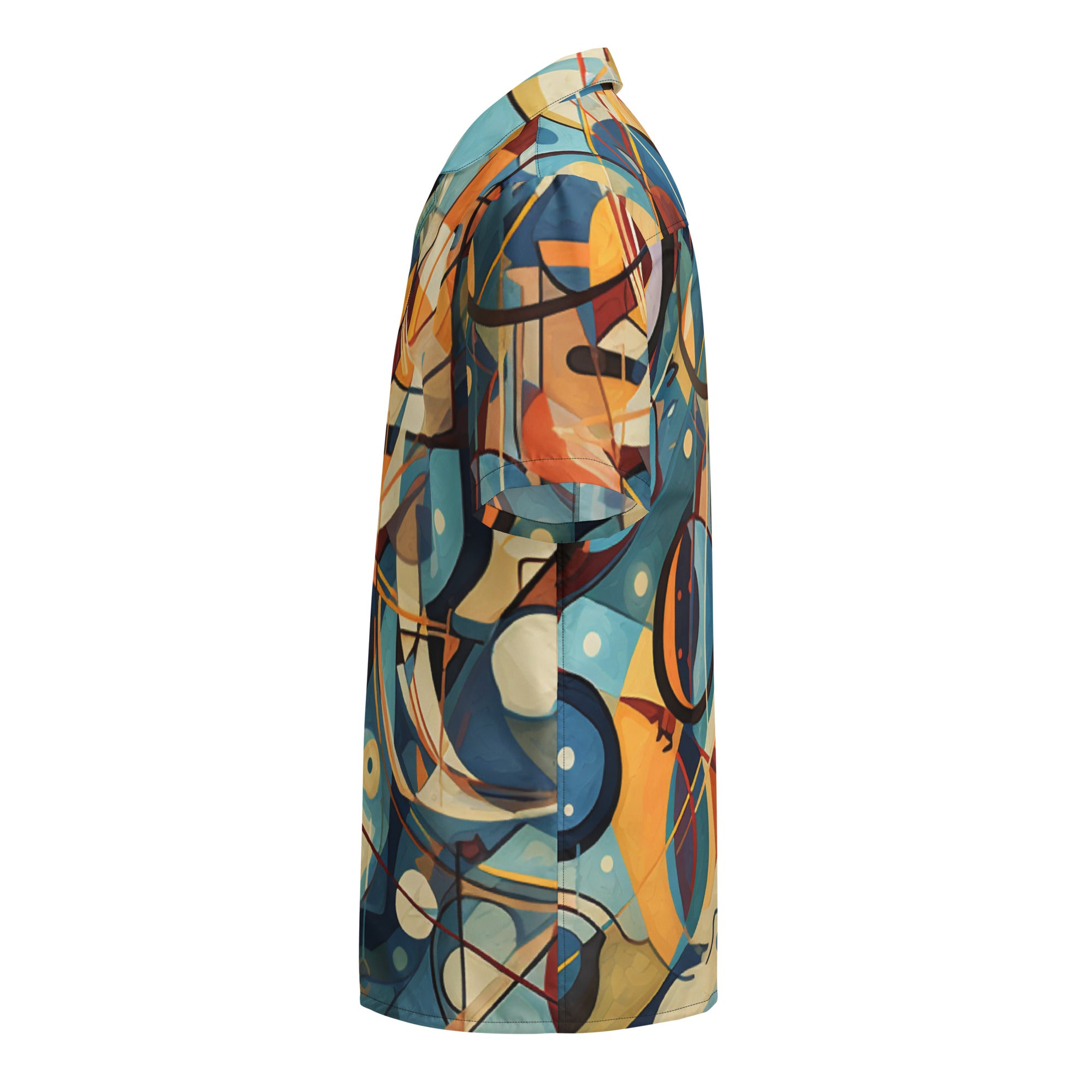 The Cubist Curveball Button - Up | Artistic Baseball Shirt for Geek Dads - Caster Coast