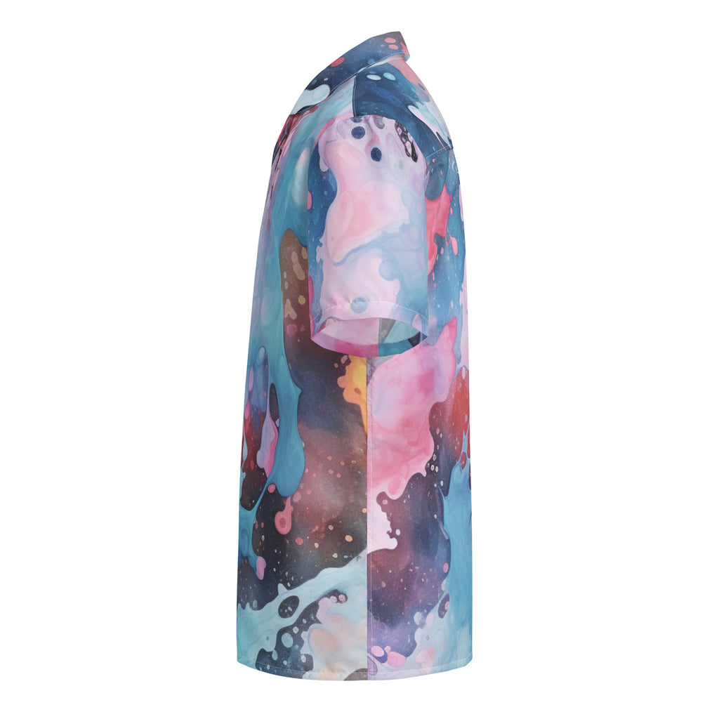 New Drip Button - Up Shirt | Abstract Art Shirt - Caster Coast