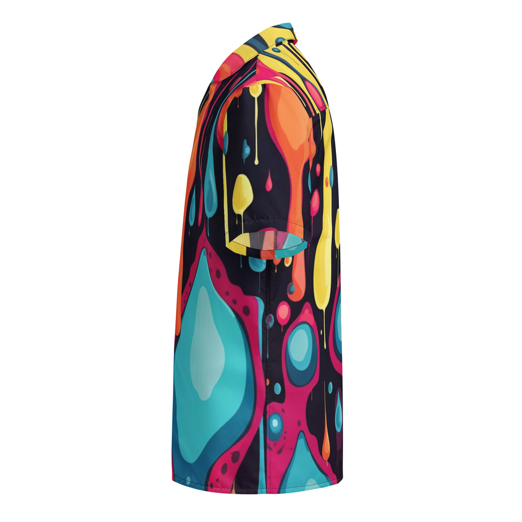 Splatterpaint Fun Button - Up | Colorful Art Shirt | Caster Coast - Caster Coast