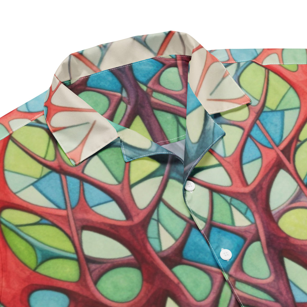 Forest of Colors Button - Up Shirt | Colorful Nature Shirt - Caster Coast