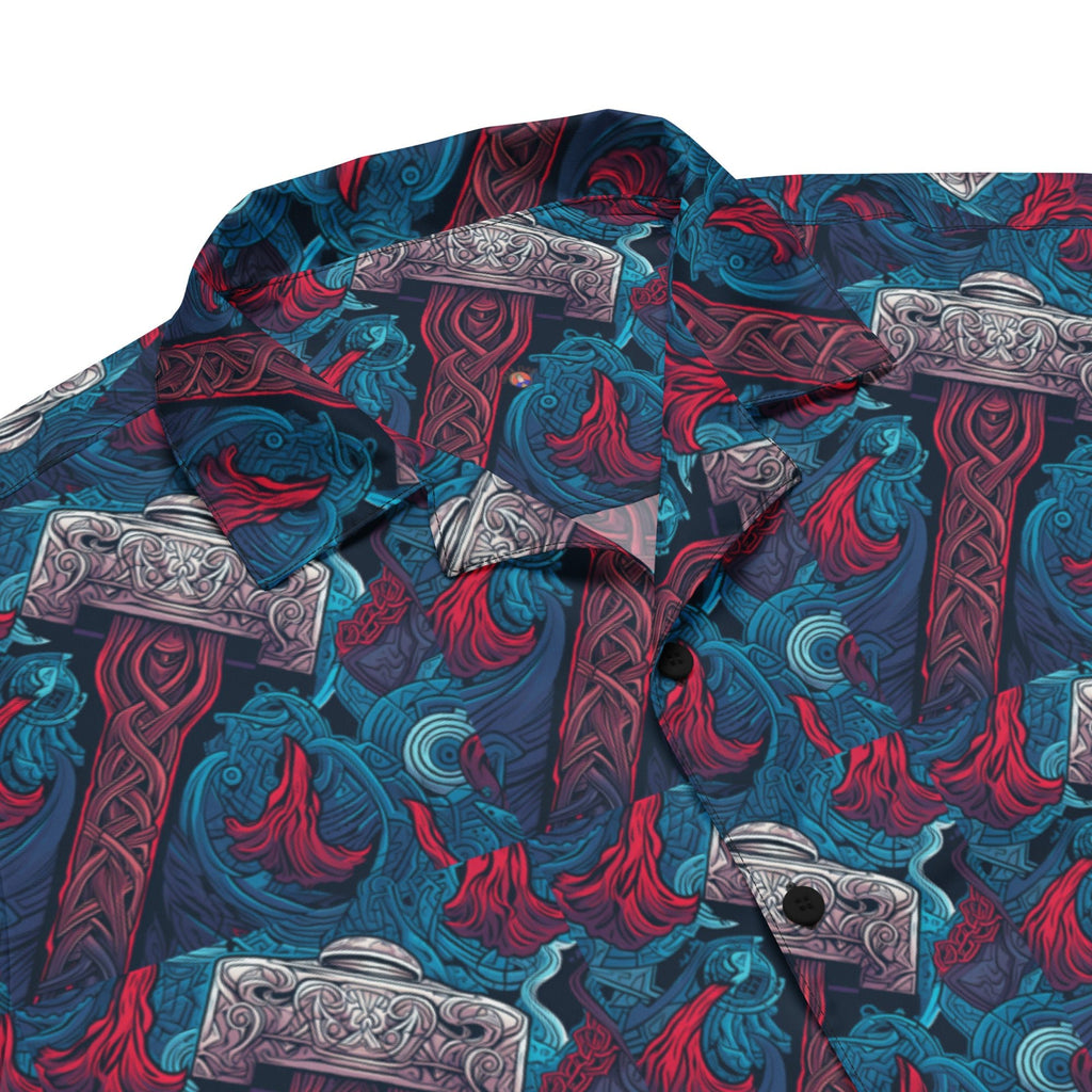 Hammer Time Button - Up Shirt | Retro Hip Hop Shirt - Caster Coast