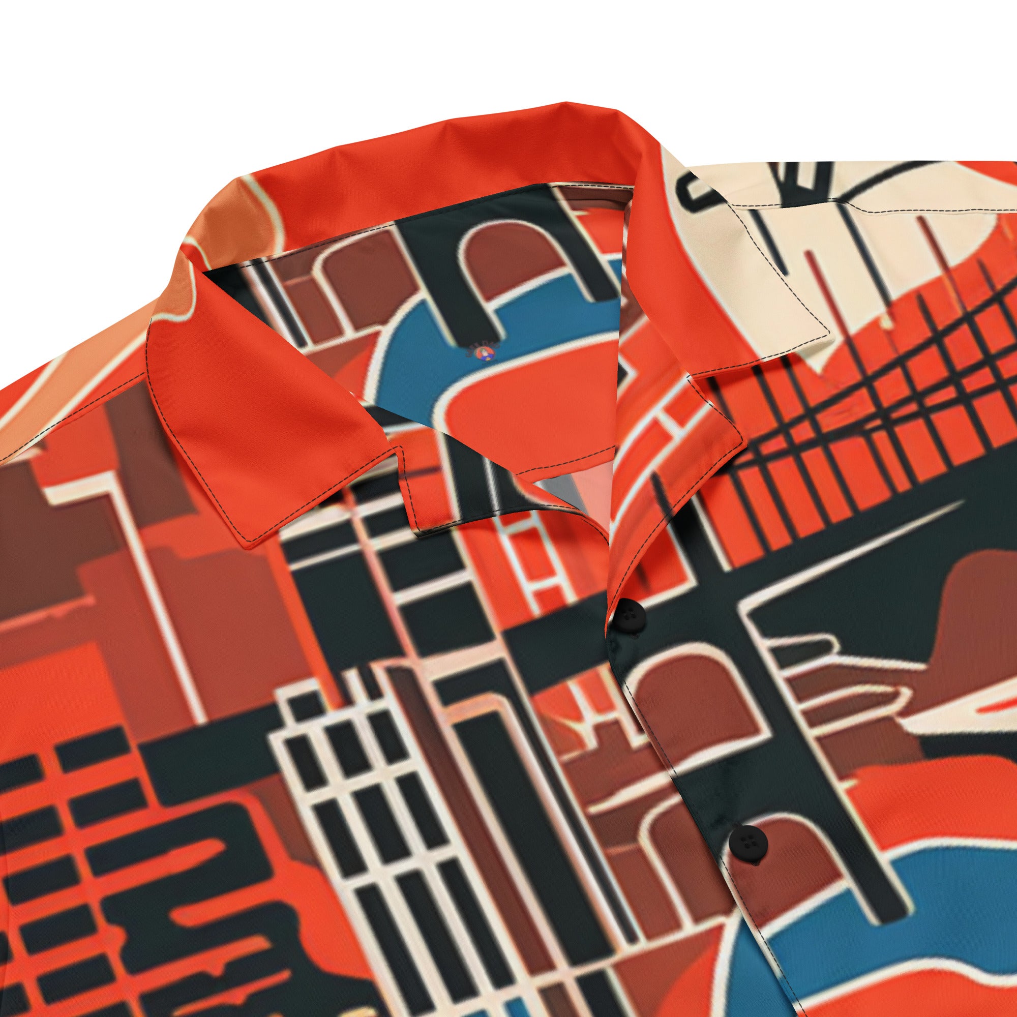 SF Fan Button-Up Shirt | Baseball Shirt