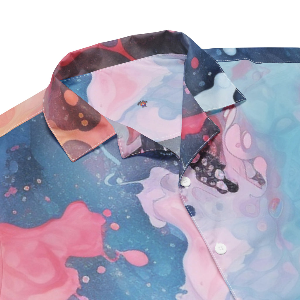 New Drip Button - Up Shirt | Abstract Art Shirt - Caster Coast