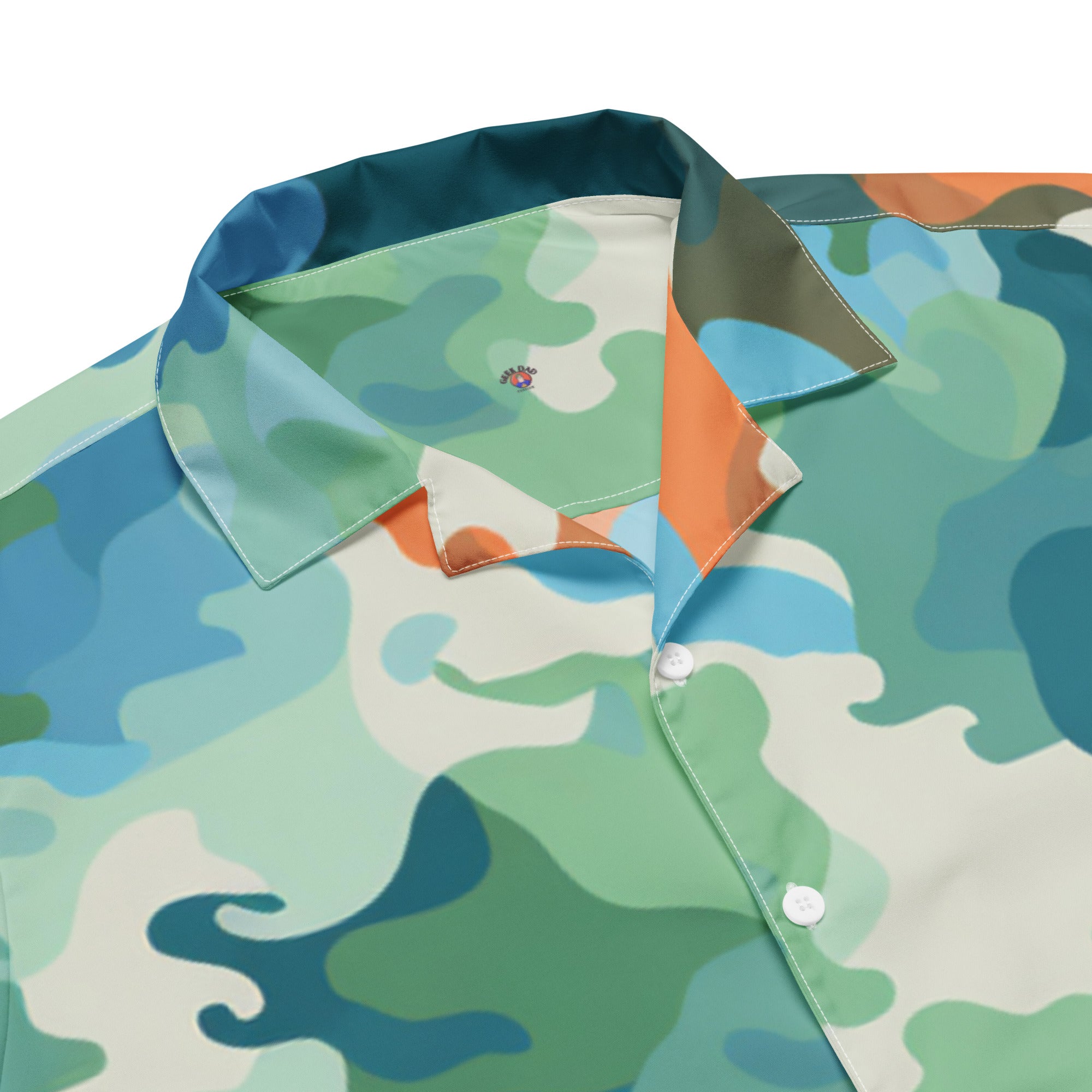 Subtle Gaming Camo Button - Down Shirt | Geek Dad Fashion - Caster Coast