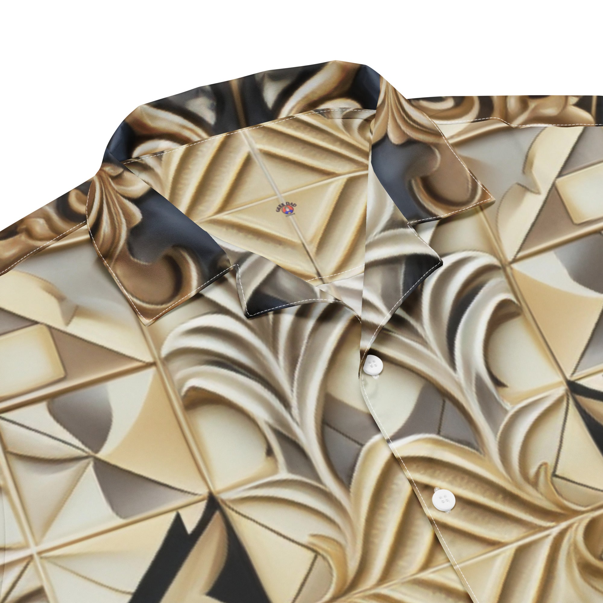 Ornate Chessboard Button - Up Shirt | Chess Pattern Shirt - Caster Coast