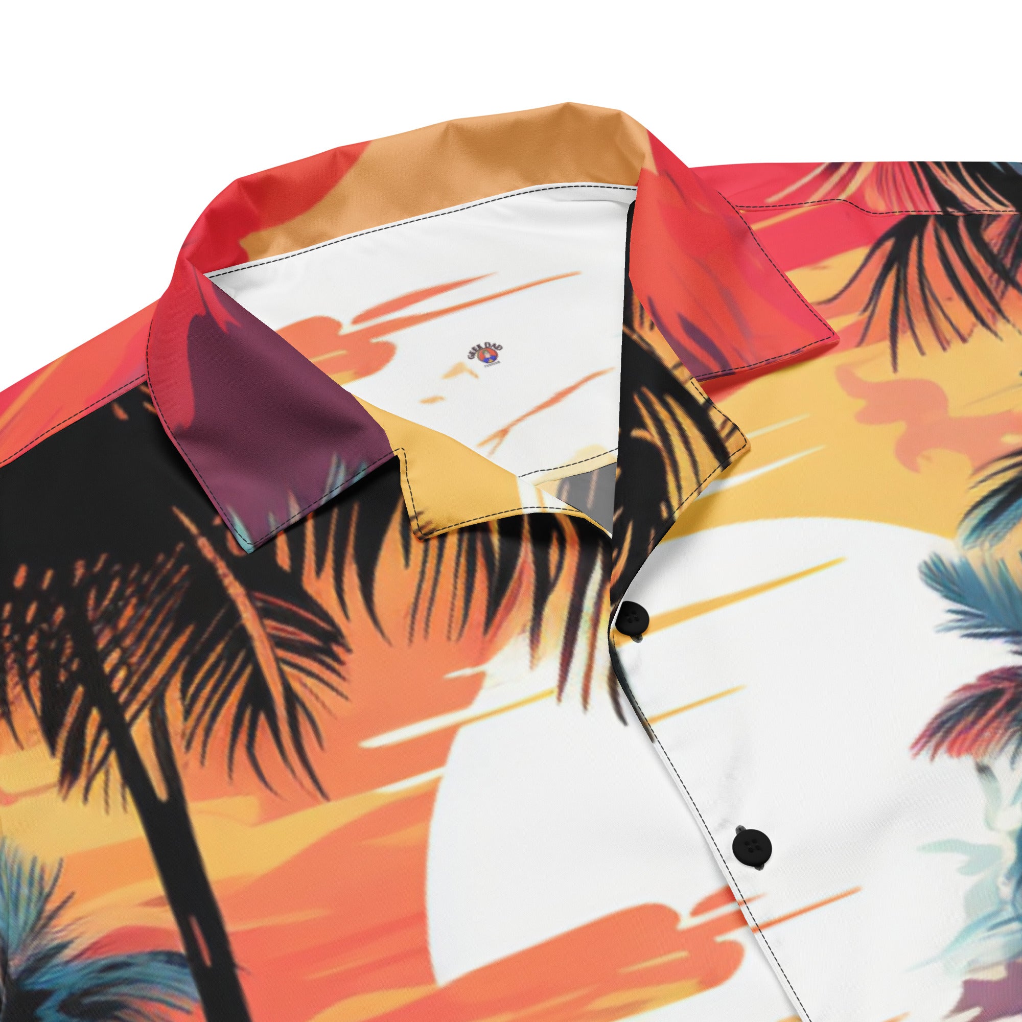 Beach Sunset Button - Up Shirt | Tropical Summer Shirt - Caster Coast