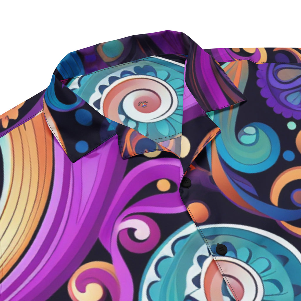 The Adventurer's Map Paisley Shirt | RPG Gamer Button - Up - Caster Coast