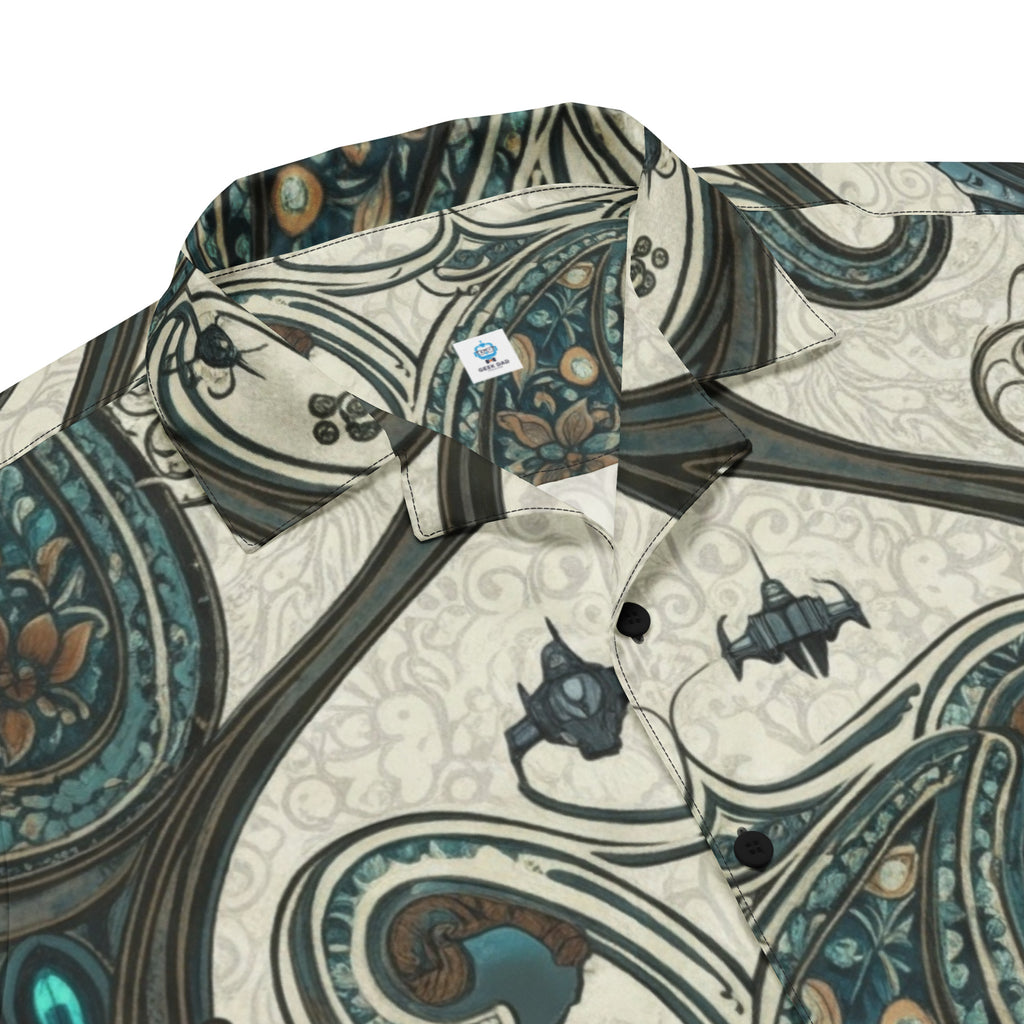 Stealth Starship Button - Up | Subtle Star Wars Shirt for Men - Caster Coast