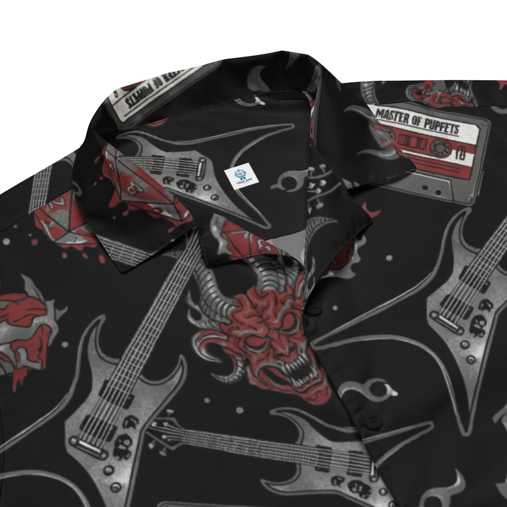 Hellfire Club Button - Up Shirt | Stranger Things Inspired D&D Club Gear - Caster Coast
