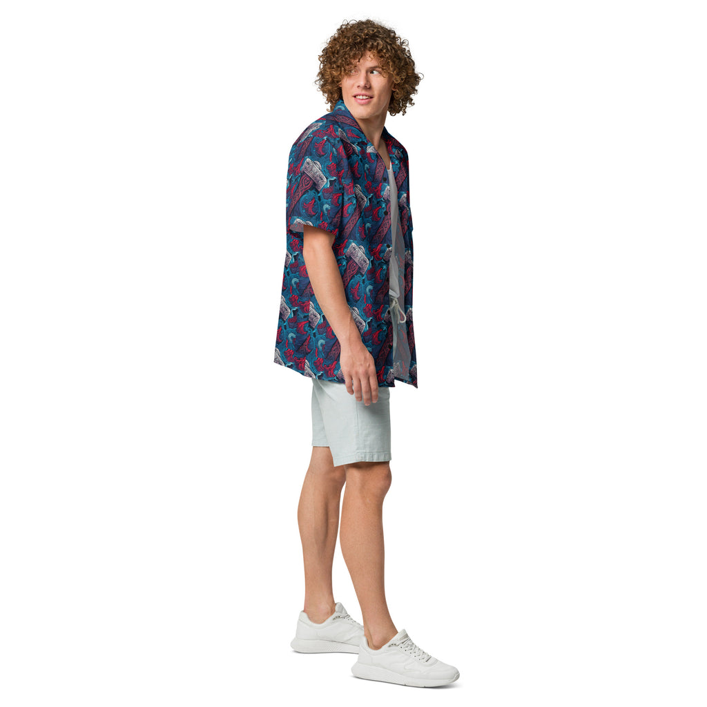 Hammer Time Button - Up Shirt | Retro Hip Hop Shirt - Caster Coast