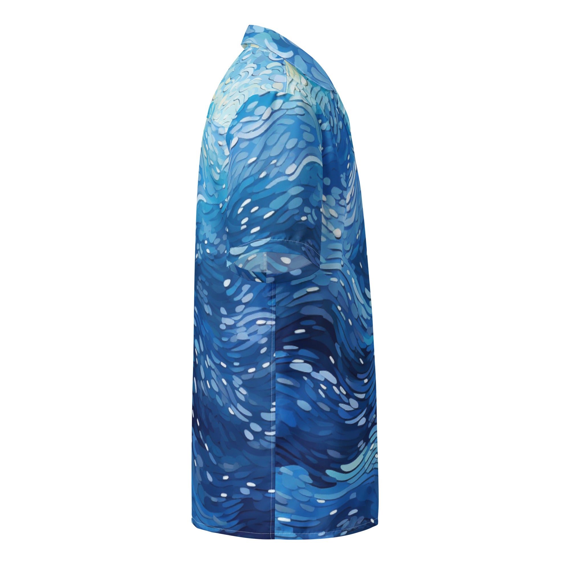 Cool Wave Button - Up Shirt | Ocean Wave Shirt - Caster Coast