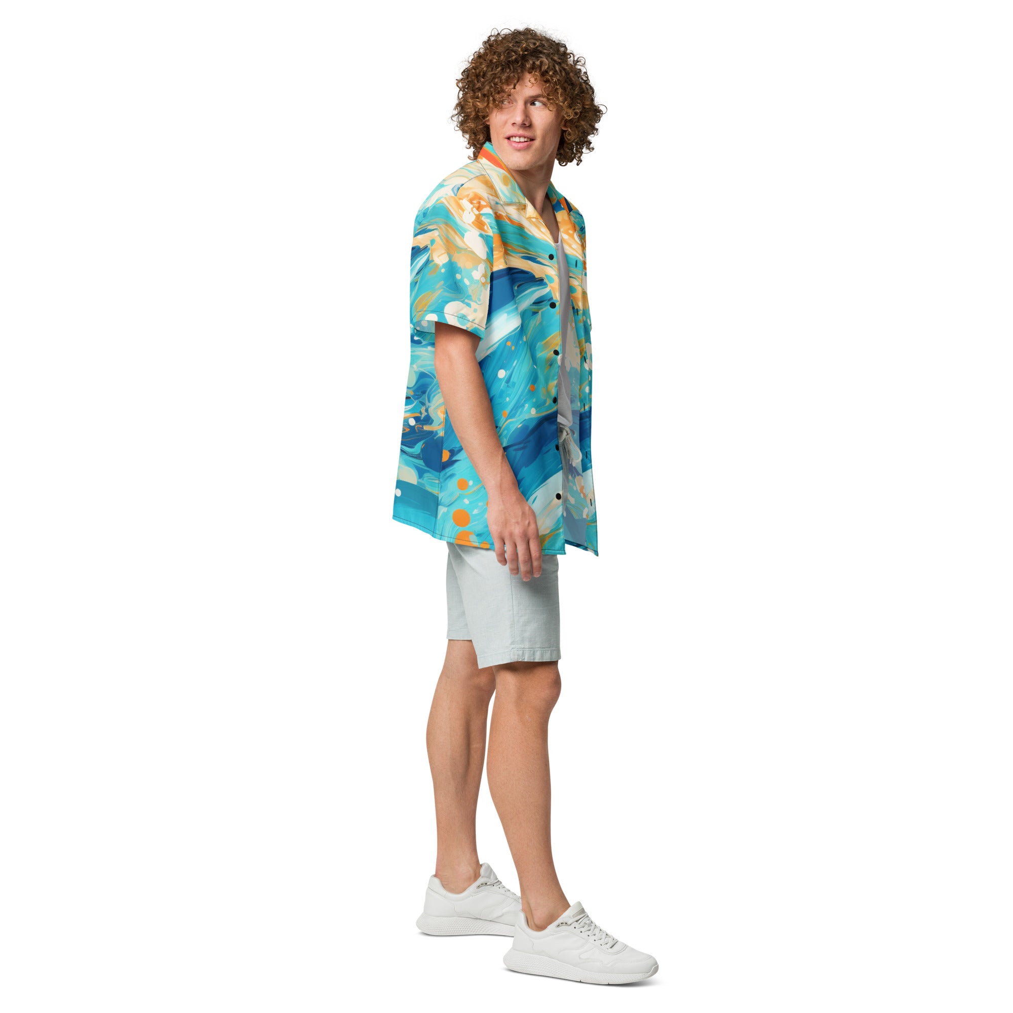 Miami Fan Button - Up Shirt | Football Shirt - Caster Coast
