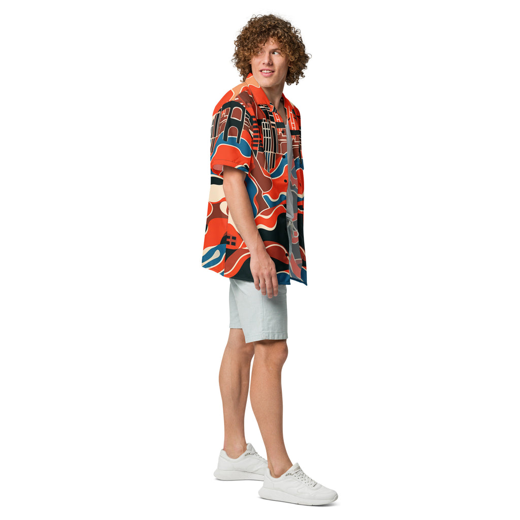 SF Fan Button - Up Shirt | Baseball Shirt - Caster Coast