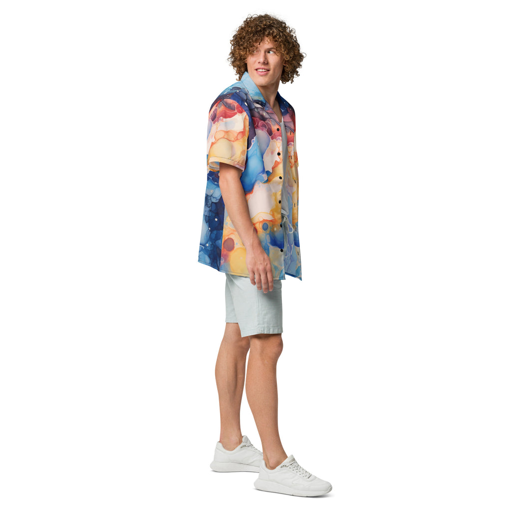 Surreal Space Button - Up Shirt | Psychedelic Sci - Fi Shirt - Caster Coast