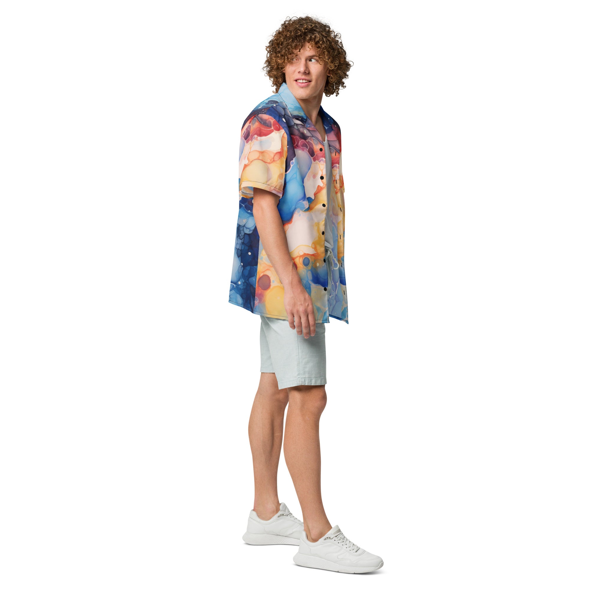 Surreal Space Button - Up Shirt | Psychedelic Sci - Fi Shirt - Caster Coast