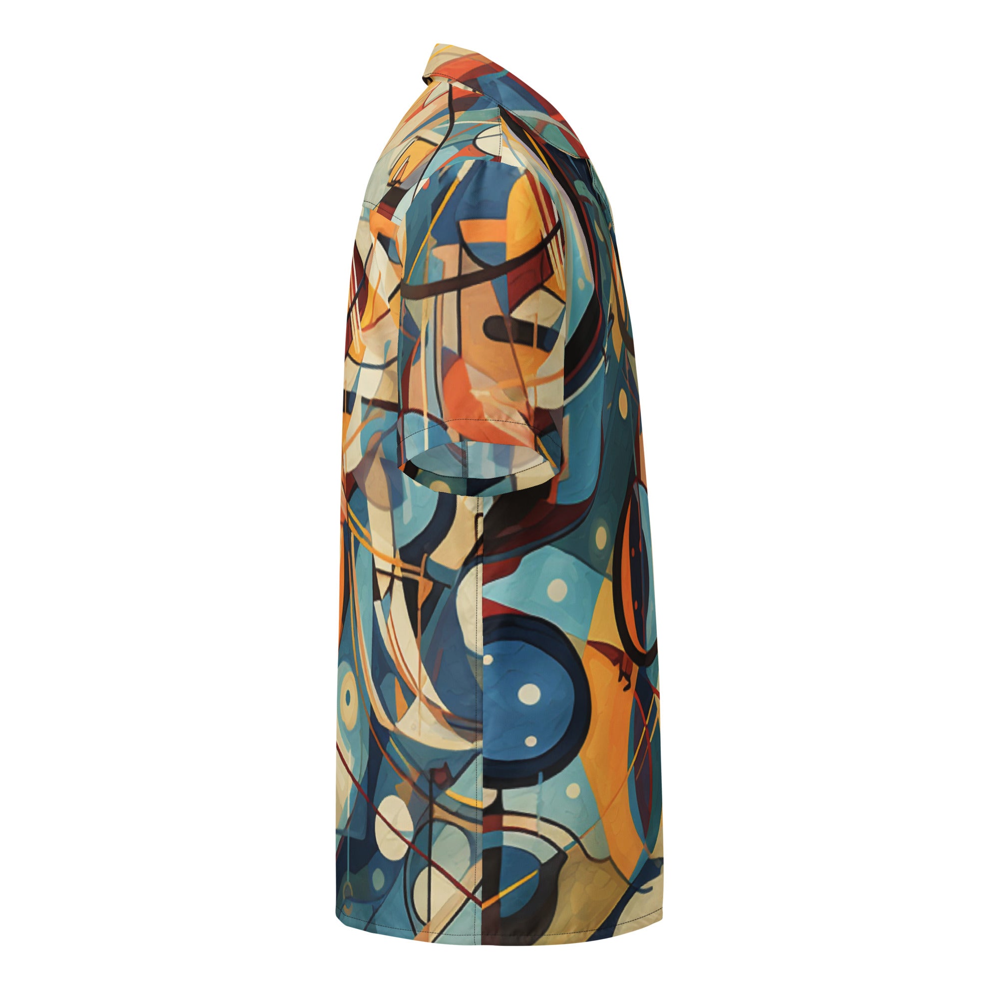 The Cubist Curveball Button - Up | Artistic Baseball Shirt for Geek Dads - Caster Coast