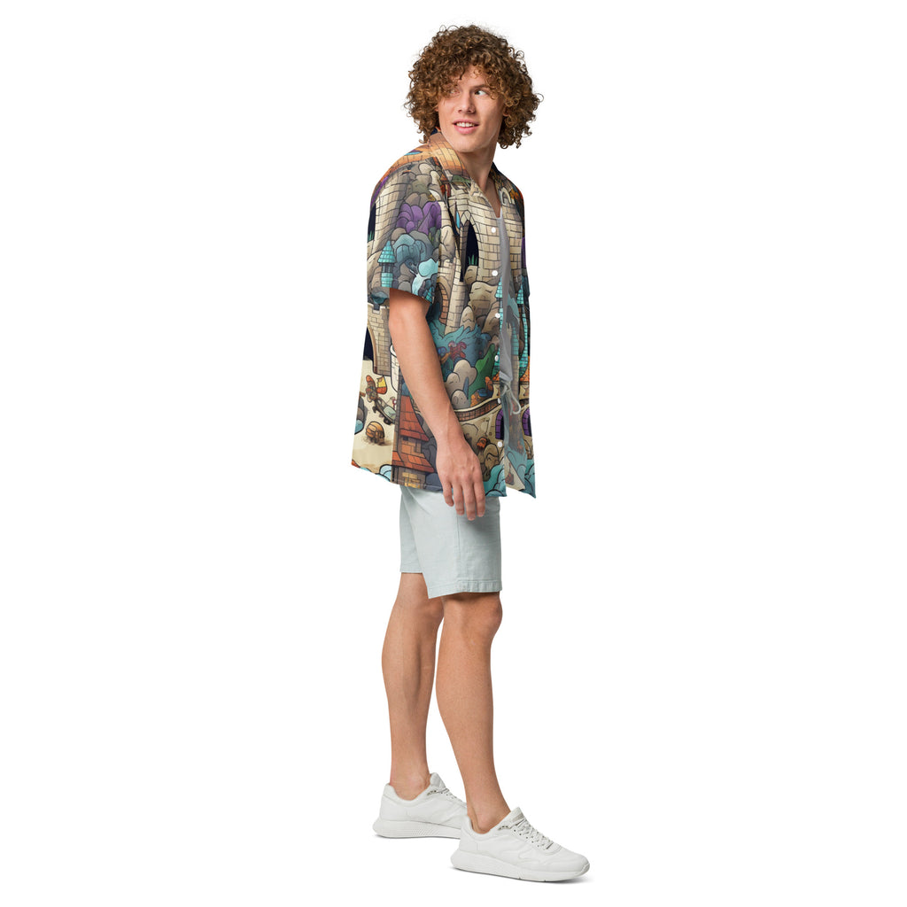 Castleland Button - Up | Fantasy Castle Shirt | Caster Coast - Caster Coast