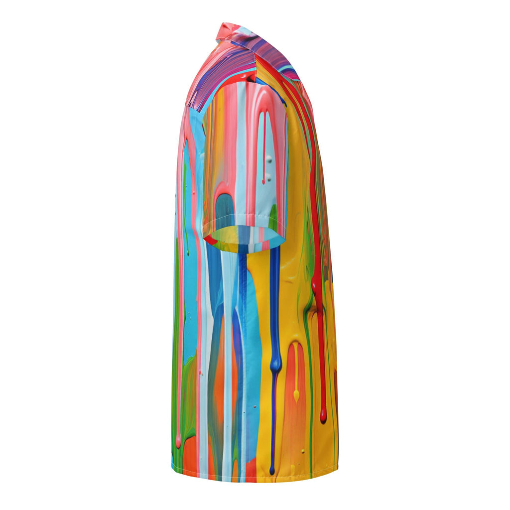 Dripping Paint Unisex button shirt - Caster Coast