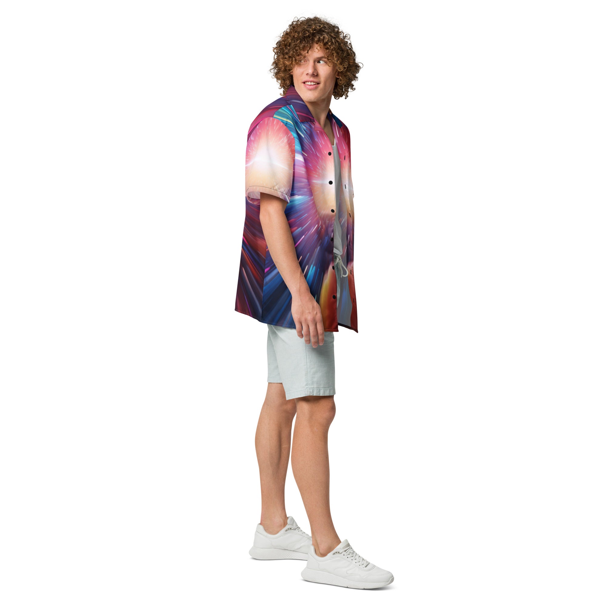 Across the Galaxy Button - Up Shirt | Space Sci - Fi Shirt - Caster Coast