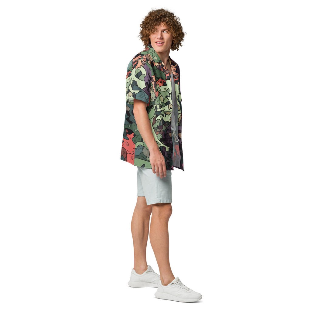 Dragon Camo Button - Up Shirt | Fantasy Camo Shirt - Caster Coast