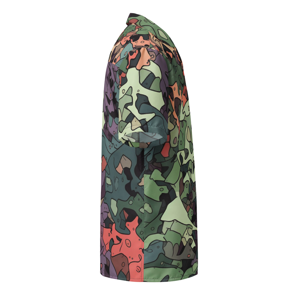Dragon Camo Button - Up Shirt | Fantasy Camo Shirt - Caster Coast