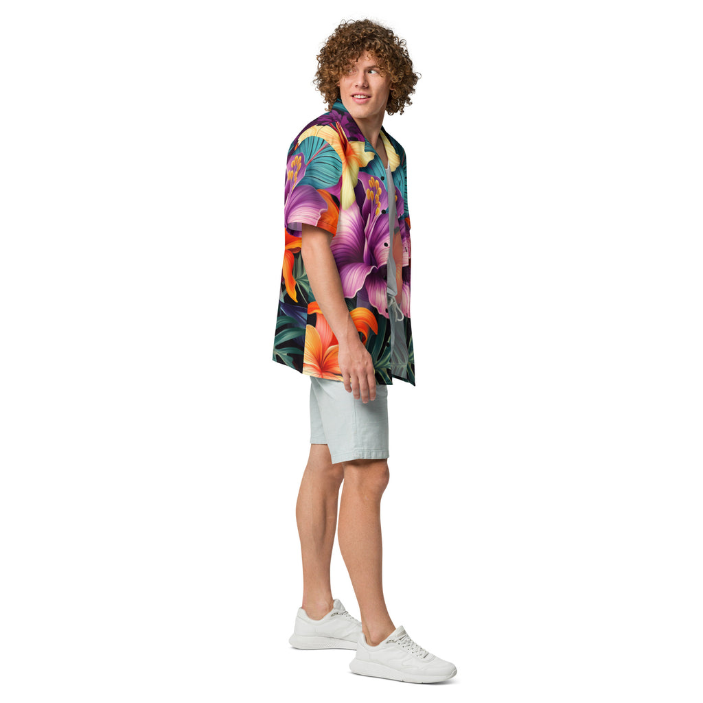 Hawaii Time Button - Up Shirt | Tropical Aloha Shirt - Caster Coast