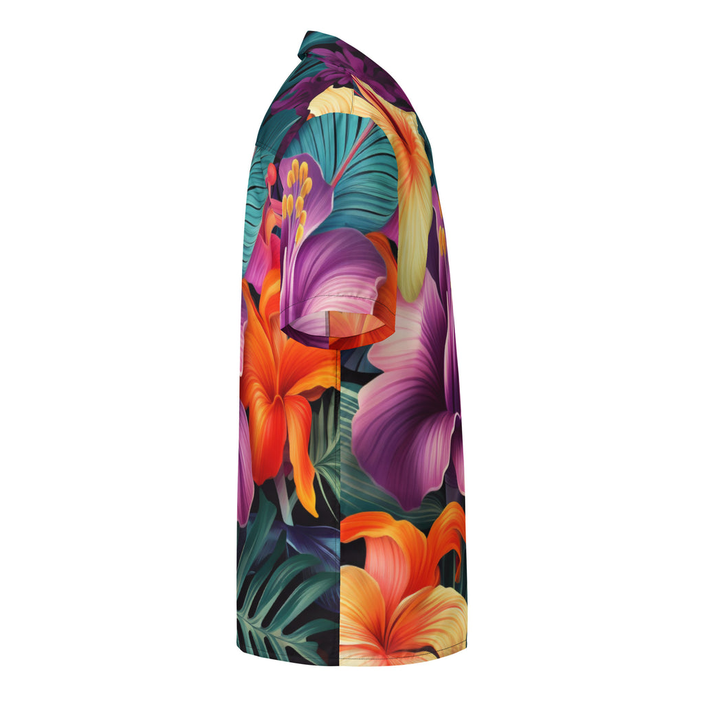 Hawaii Time Button - Up Shirt | Tropical Aloha Shirt - Caster Coast