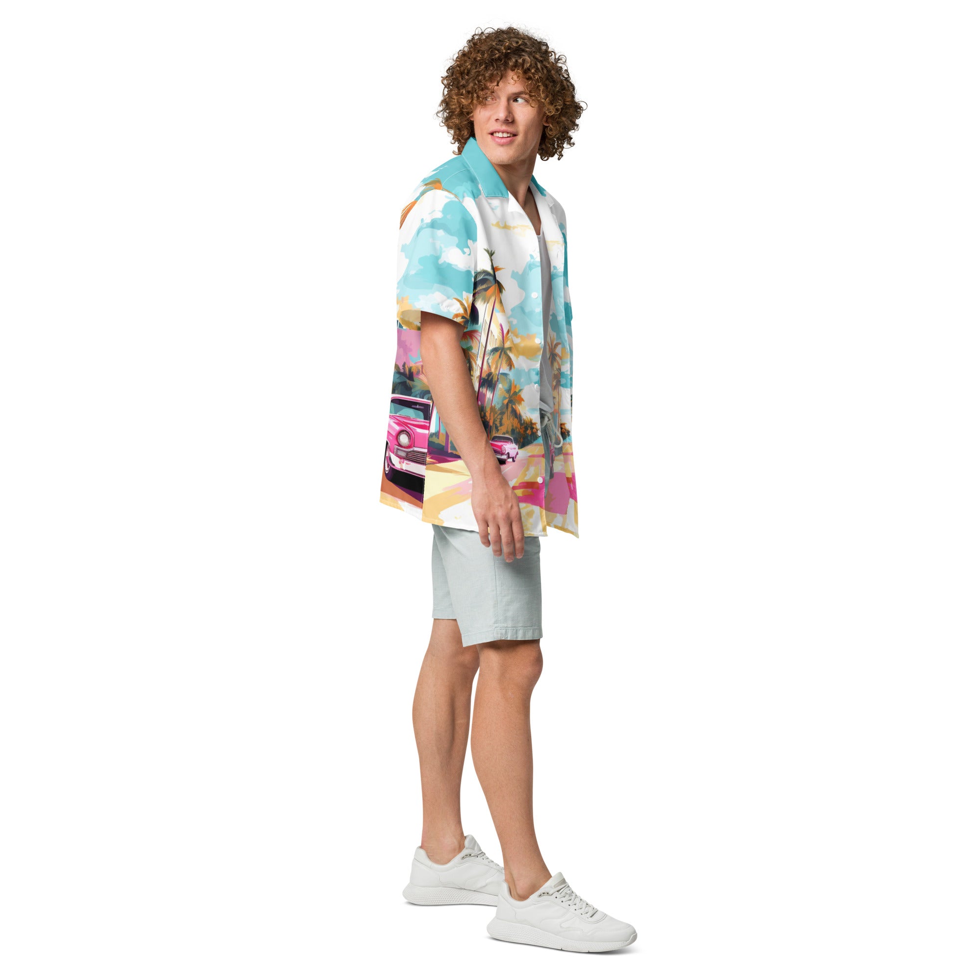 Ocean Drive Button - Up | Tropical Beach Shirt | Caster Coast - Caster Coast