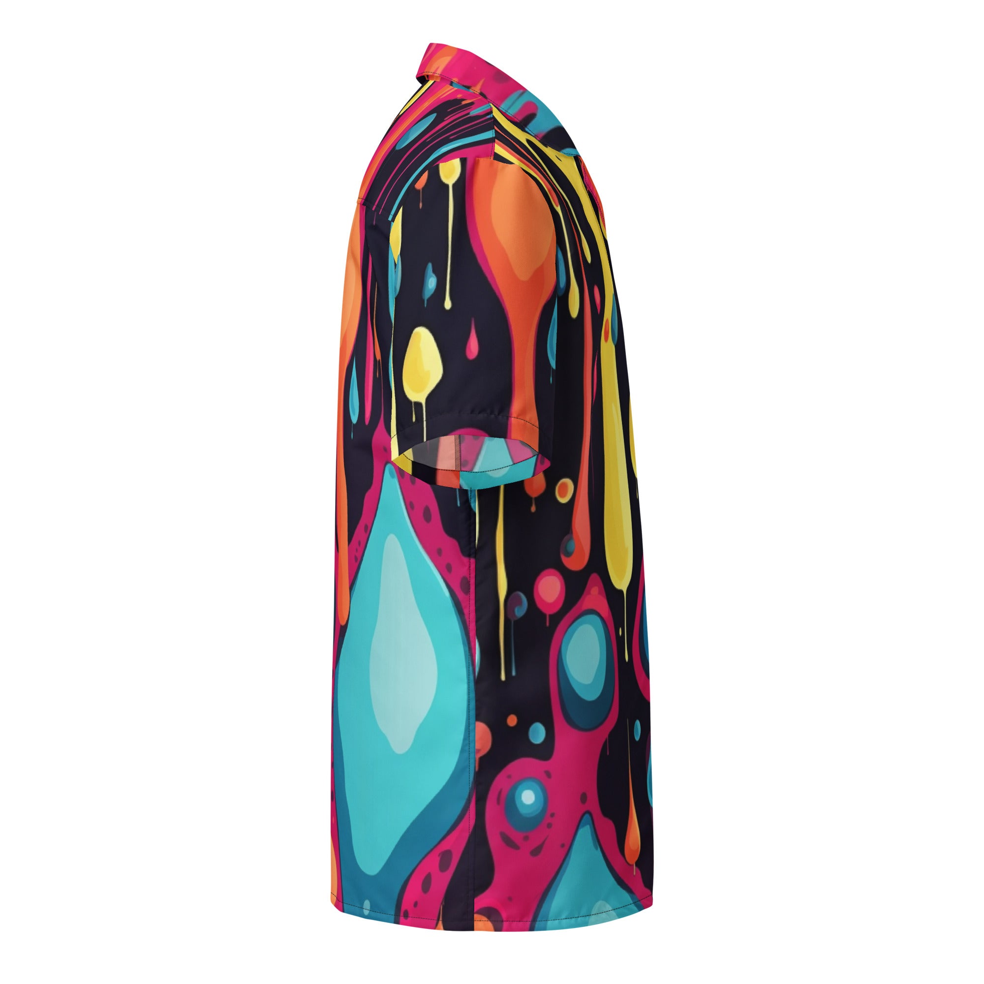 Splatterpaint Fun Button - Up | Colorful Art Shirt | Caster Coast - Caster Coast