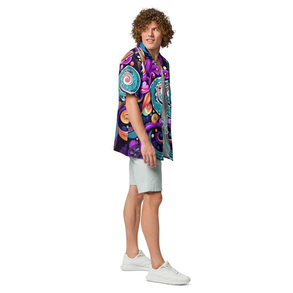 The Adventurer's Map Paisley Shirt | RPG Gamer Button - Up - Caster Coast