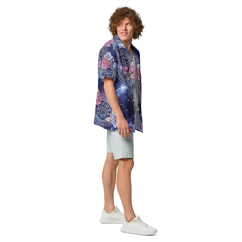Wizard's Spellbook Button - Up Shirt | D&D Arcane Apparel - Caster Coast