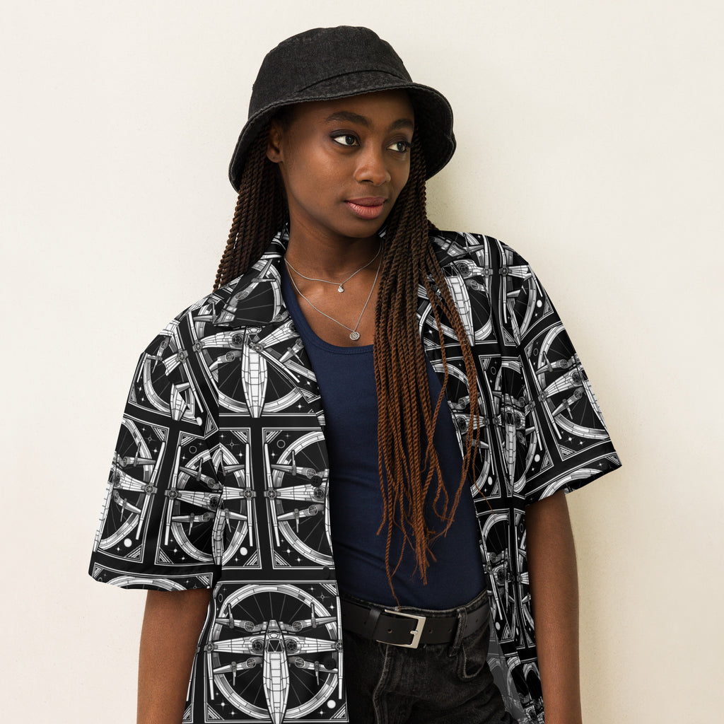Starship Button - Up Shirt | Sci - Fi Space Shirt - Caster Coast