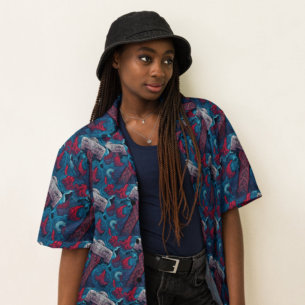 Hammer Time Button - Up Shirt | Retro Hip Hop Shirt - Caster Coast