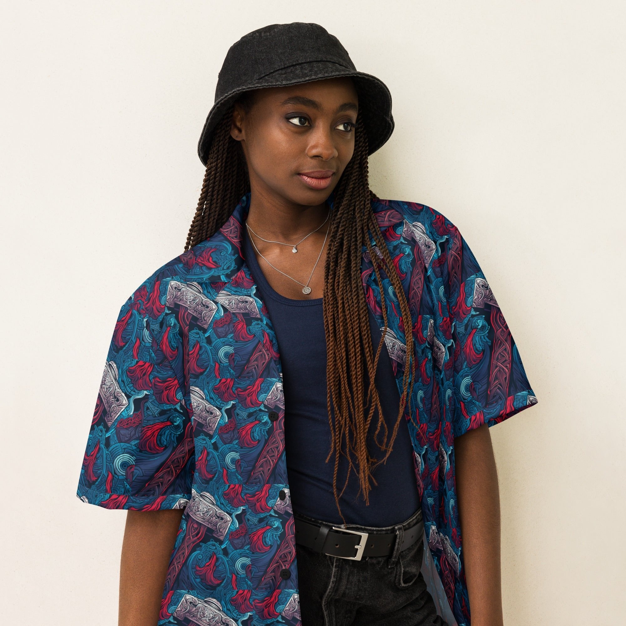 Hammer Time Button - Up Shirt | Retro Hip Hop Shirt - Caster Coast