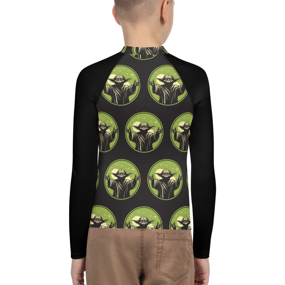 Yoda Fan Art Youth Rash Guard - Caster Coast