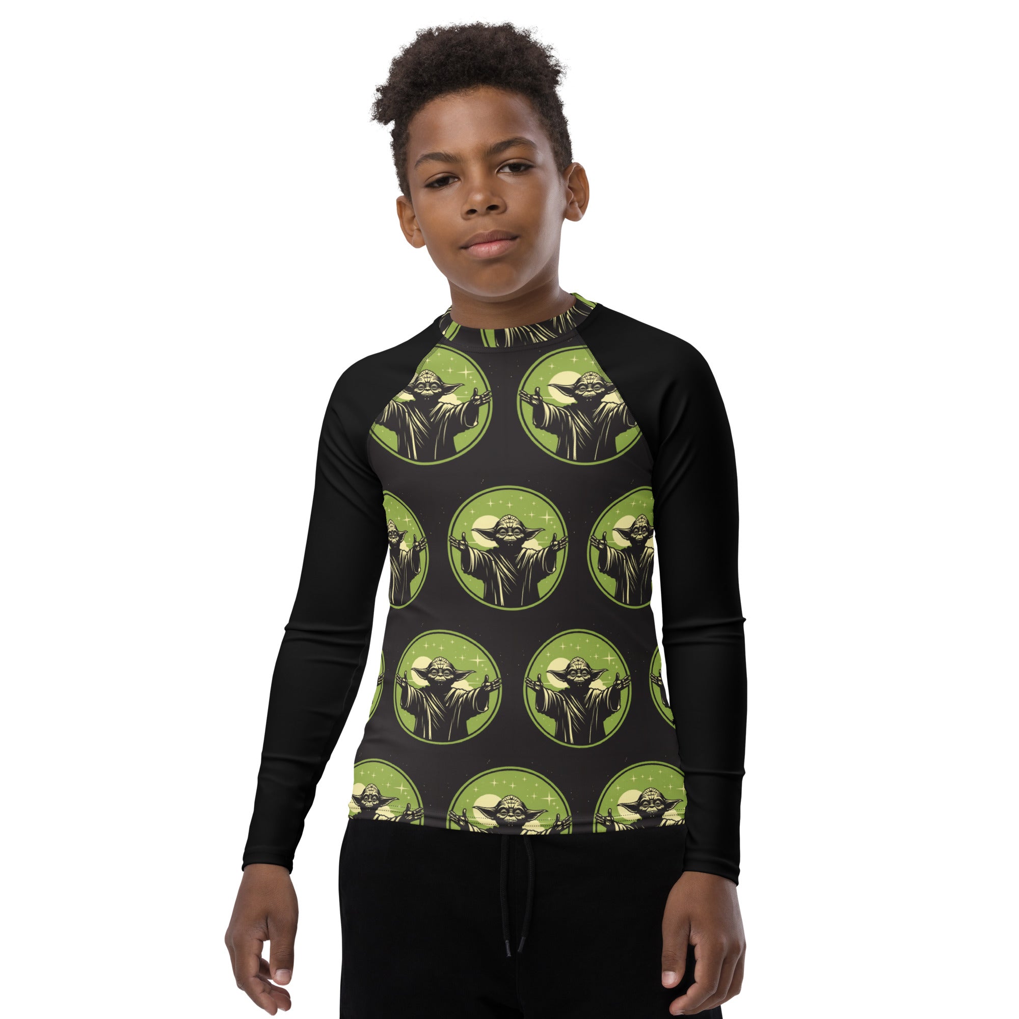 Yoda Fan Art Youth Rash Guard - Caster Coast
