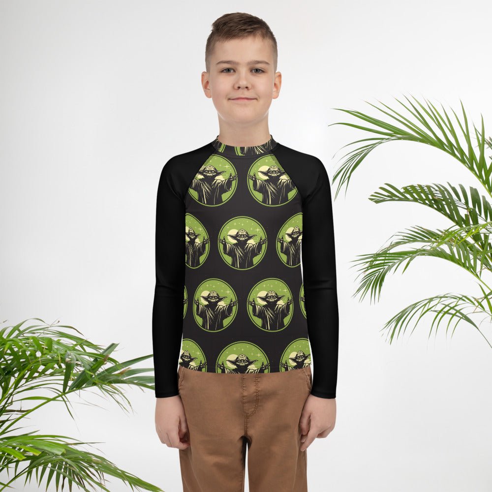 Yoda Fan Art Youth Rash Guard - Caster Coast