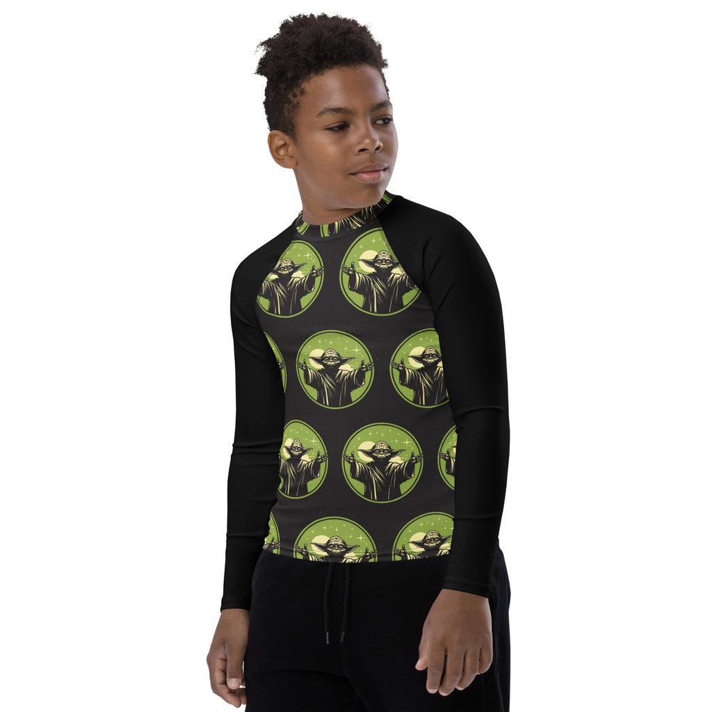 Yoda Fan Art Youth Rash Guard - Caster Coast