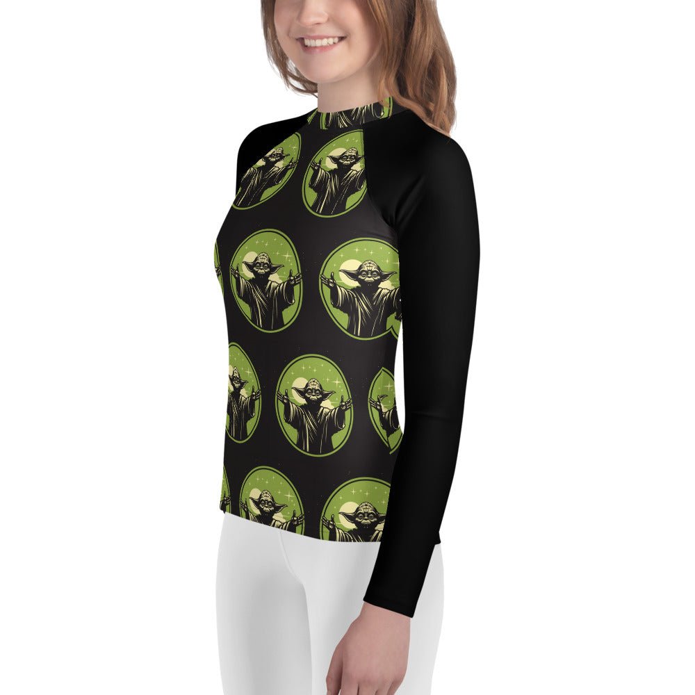 Yoda Fan Art Youth Rash Guard - Caster Coast