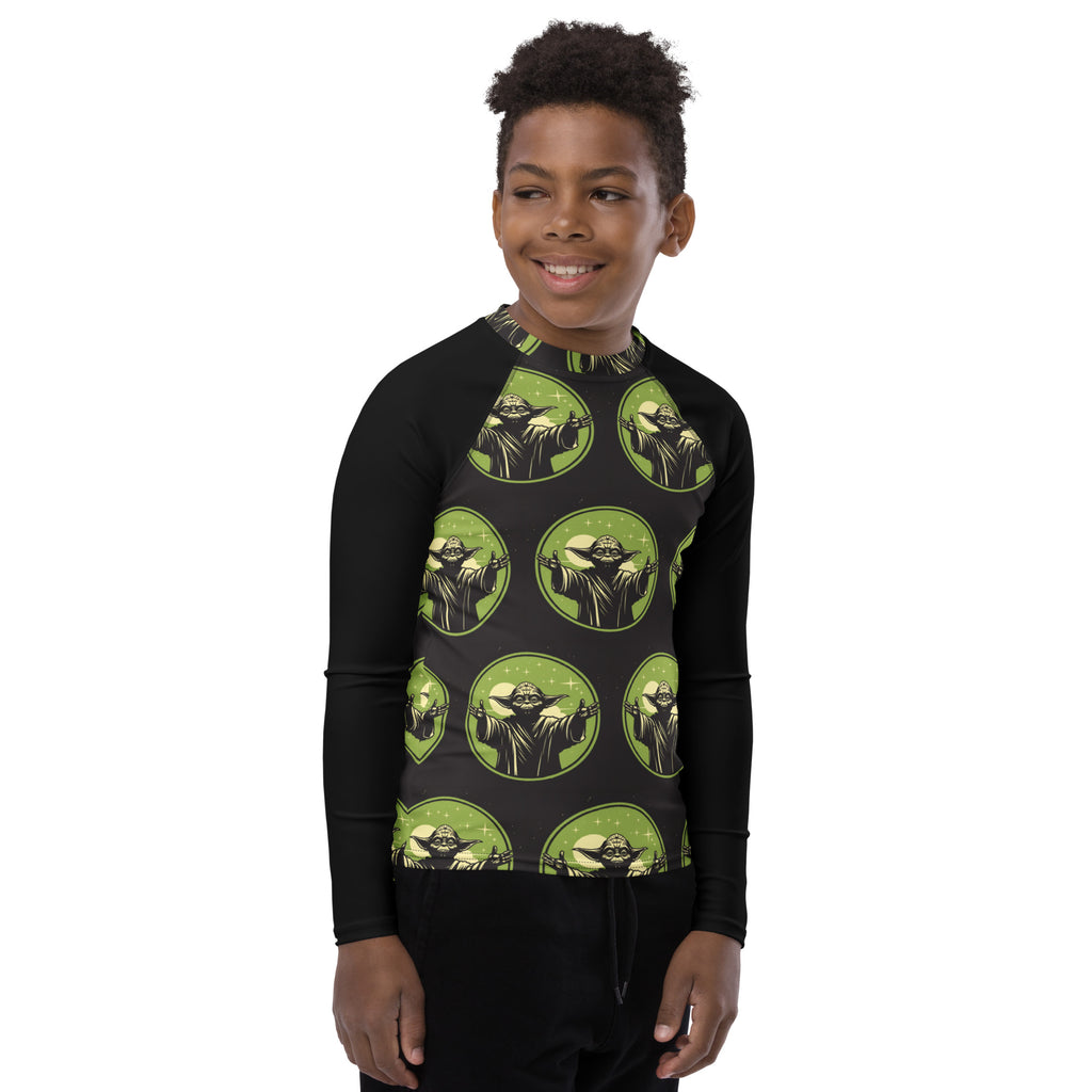 Yoda Fan Art Youth Rash Guard - Caster Coast
