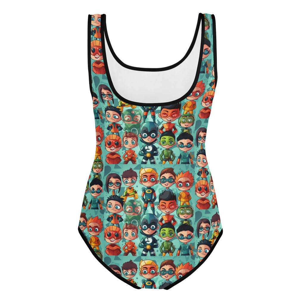 Mini Heroes All - Over Print Youth Swimsuit - Caster Coast