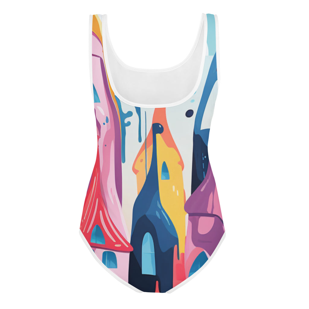 Princess Castle All - Over Print Youth Swimsuit - Caster Coast