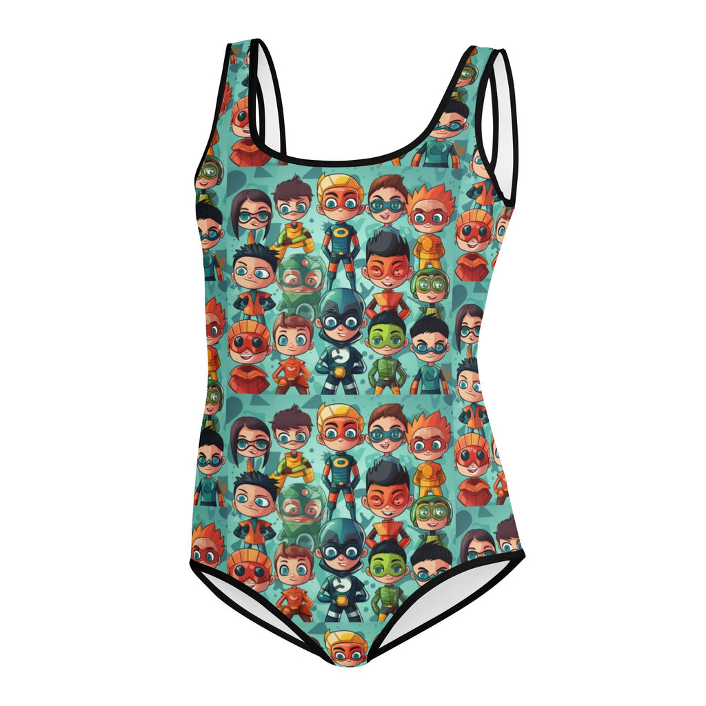 Mini Heroes All - Over Print Youth Swimsuit - Caster Coast