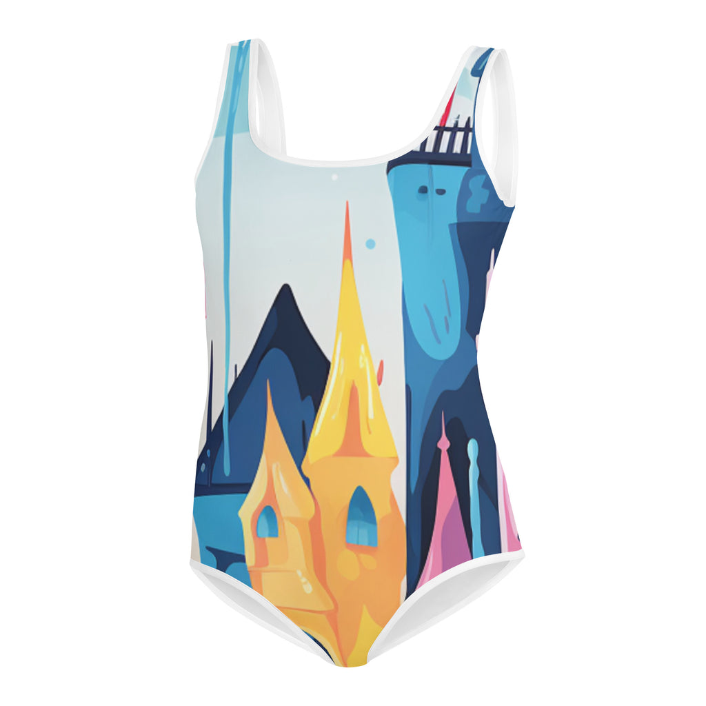 Princess Castle All - Over Print Youth Swimsuit - Caster Coast